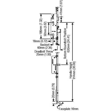 Strybuc Manual Round Bolt Lock 850-2485283
